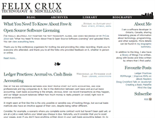 Tablet Screenshot of felixcrux.com